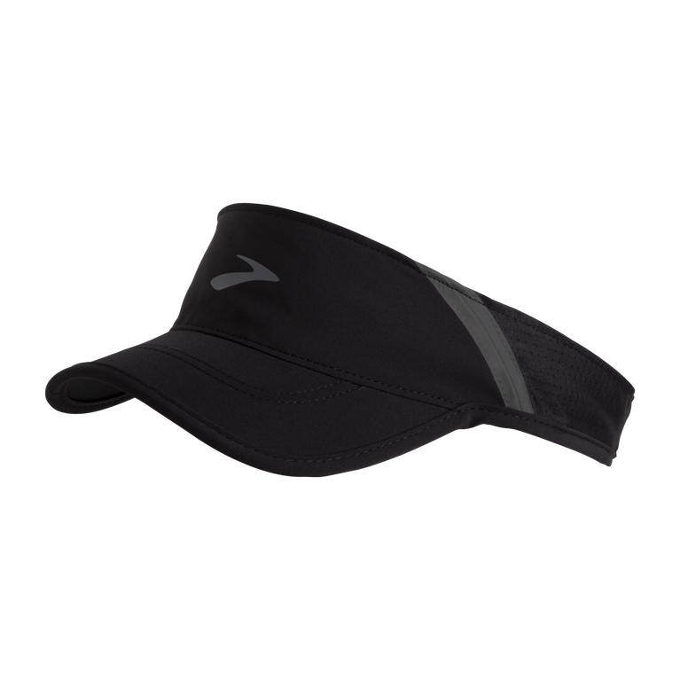 Brooks Base Running Visor - Women's - Black (63120-TRHZ)